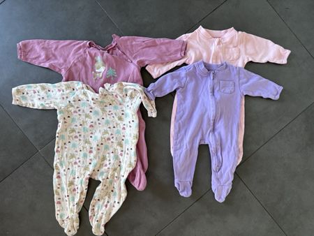 Baby Sleepers 2 size 6-9m and 2 size 3-6m