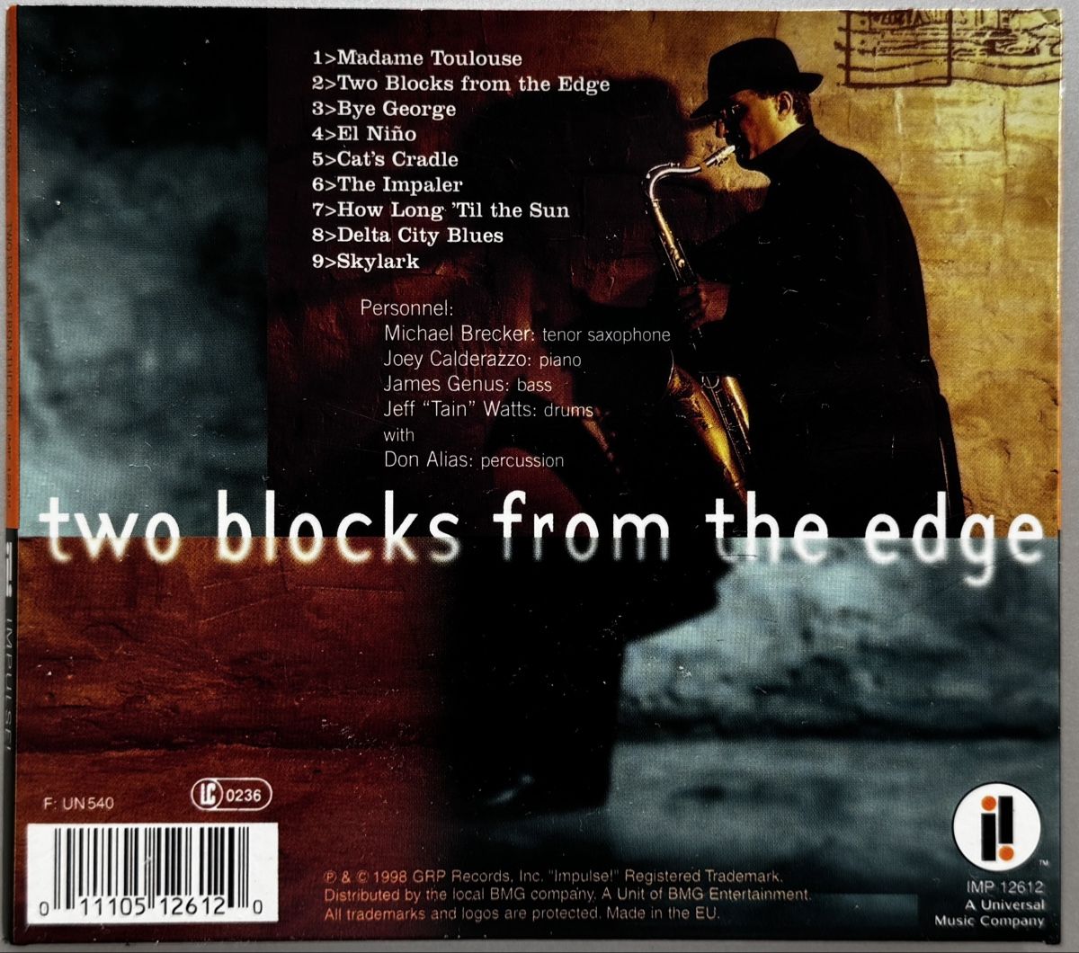 CD: CD Michael Brecker - Two Blocks From the Edge – Usato da Zürich venduto da tomakomai 1