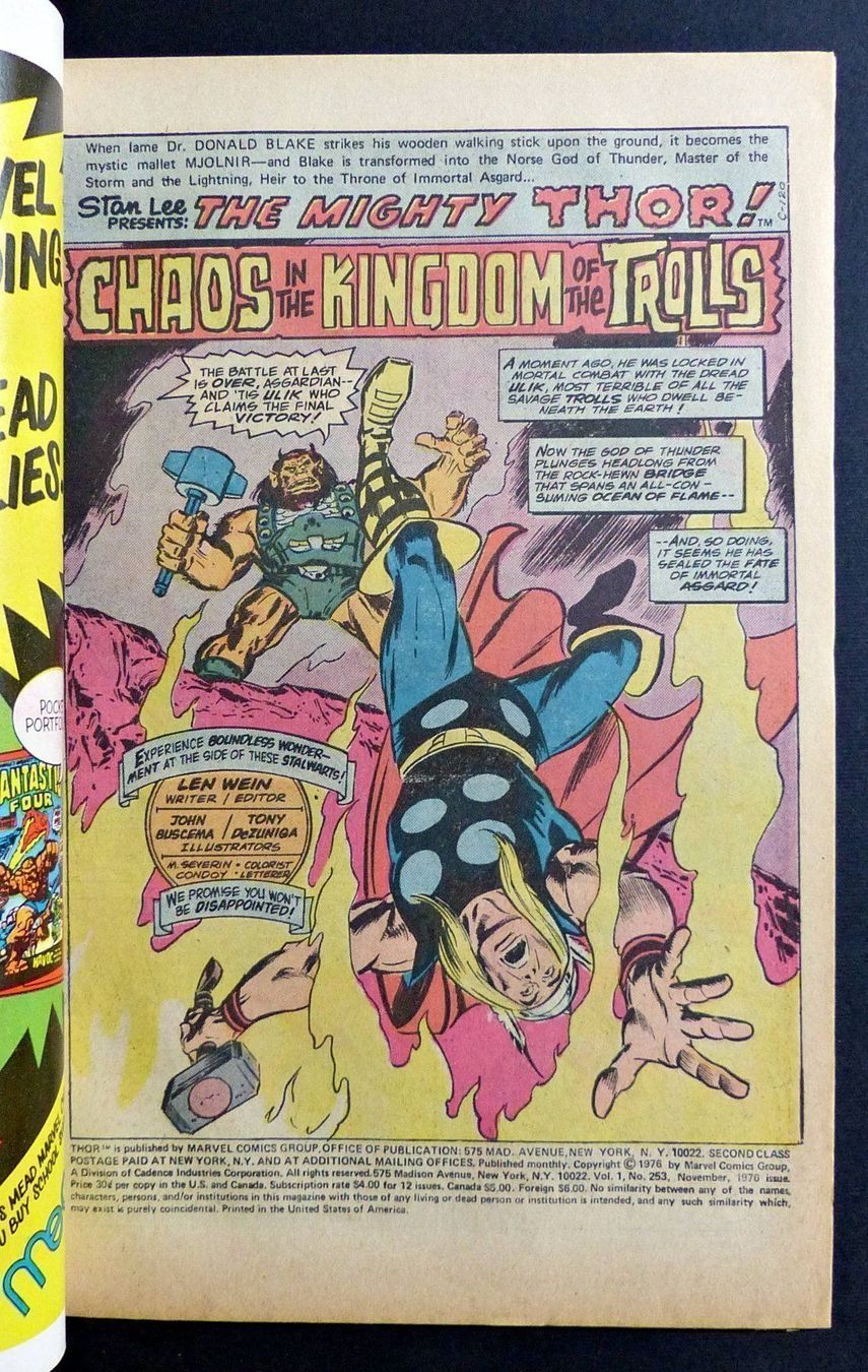Comics: THOR #253 VS ULIK 1976 MARVEL ORIGINAL NEWSTAND EDITION – Gebraucht aus Lugano von YouWantUS 2