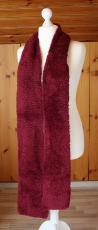 Schal Halstuch lang bordeaux NEU