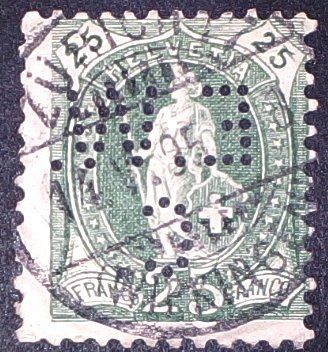 Tous les timbres: Perfin   39 – D'occasion à Opfikon par webstar30