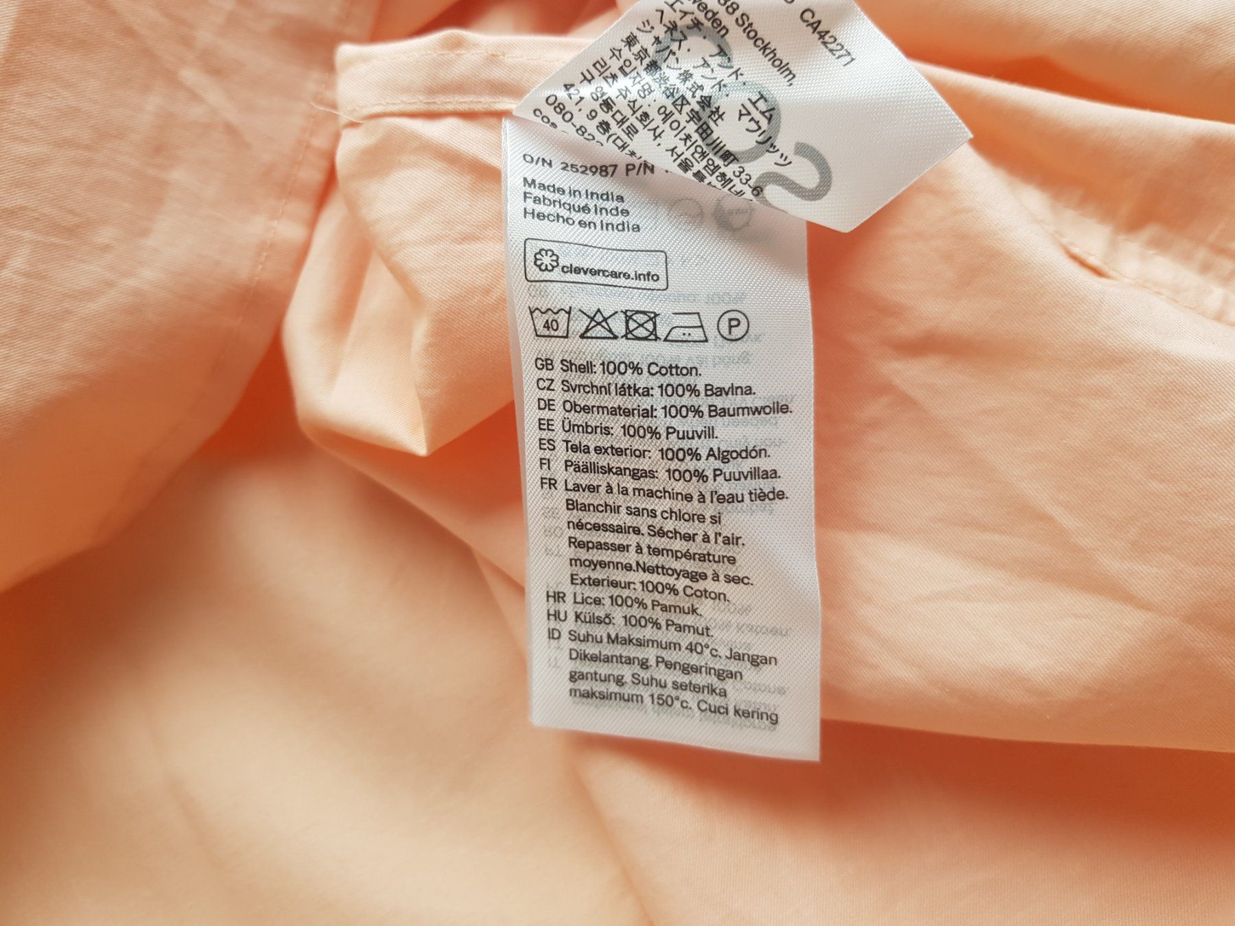 Cos Blusen: COS Oversized-Hemd Lachs Gr. M – Gebraucht aus Suhr von Restwert_Suhr 6