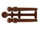 Lego Reddish Brown Minifigure, Utensil Wand 10 Stück