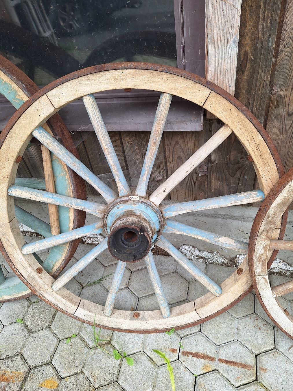 Alle Dekorationen: 4 Alte Wagenräder, Deko-Objekt,   Vintage! – Gebraucht aus Schangnau von Arnika56 4