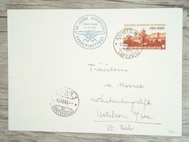TR20 Enveloppe + Timbre Suisse 1943