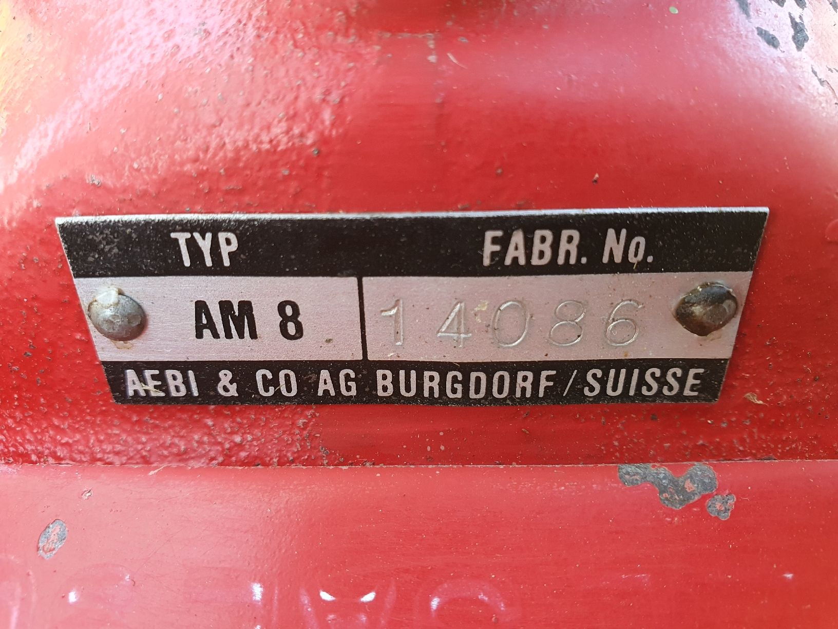 Aebi Alle Maschinen: Aebi AM8 – Gebraucht aus Ricken SG von  8