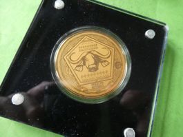 Togo 2021, 1500 Francs - 1/200 Unze Feingold 999, Buffalo