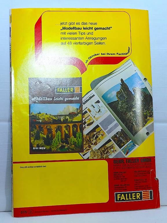 Faller Modelleisenbahnen: VINTAGE TOLER FALLER GESAMT-KATALOG1975/76 – Gebraucht aus Ipsach von Merlux 1