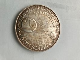 Gedenkmünze Apollo 11 1969 Mondlandung Silber 999 24gr