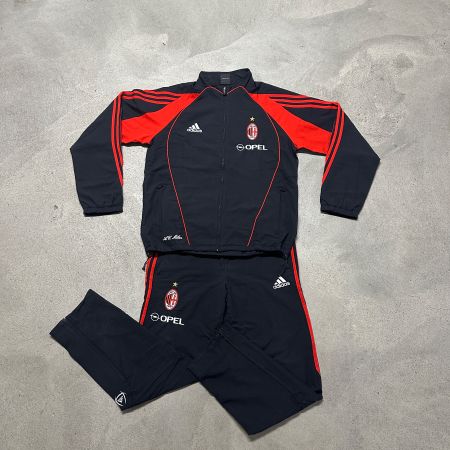 Trainingsanzug AC Mailand Adidas schwarz-rot Grösse M