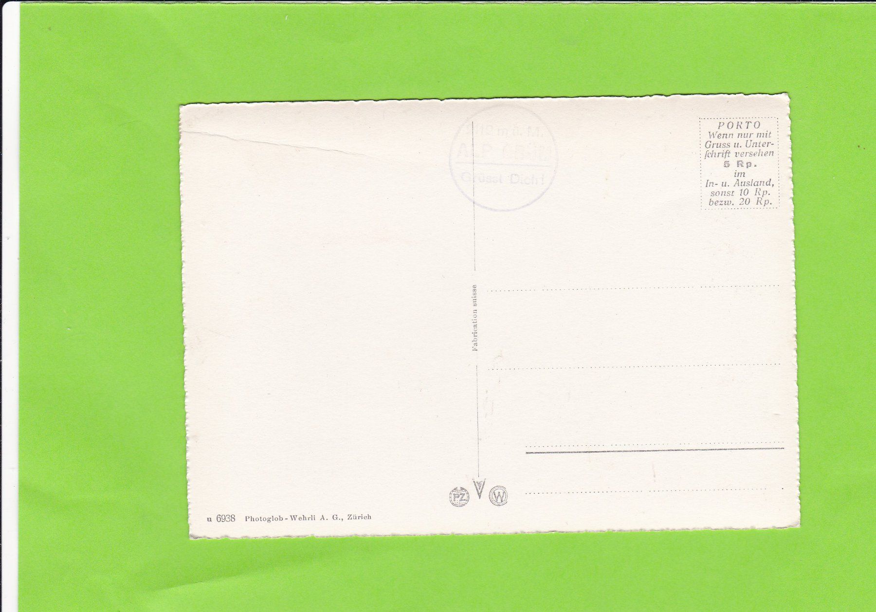 Cartoline postali: Bernina. Alp Grüm – Usato da St. Peterzell venduto da neckertal 1