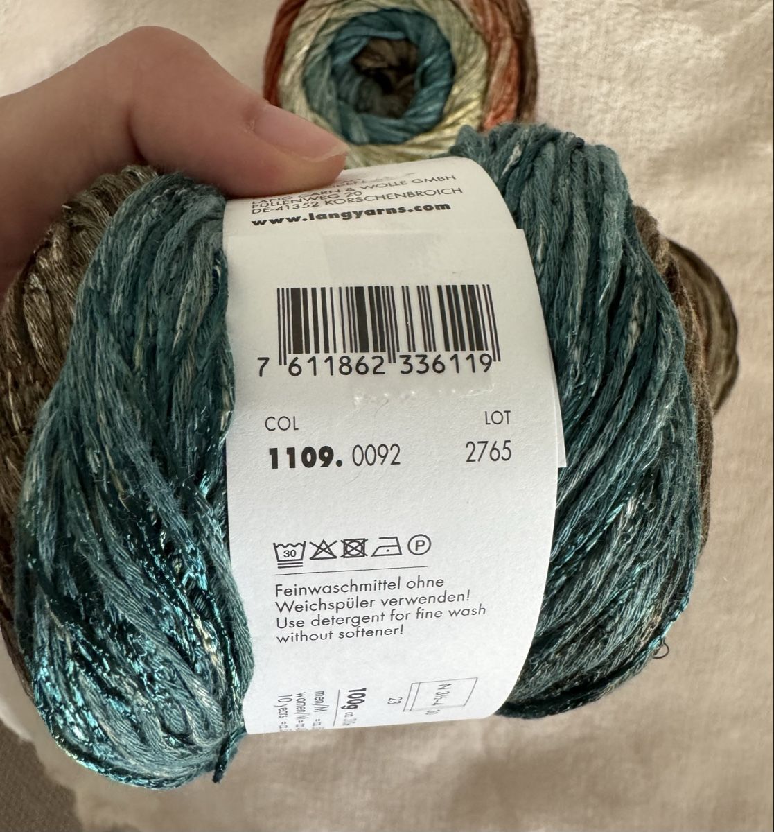 Lang Yarns Lana: 3 Knäuel Paradise von Lang Yarns – Nuovo (secondo la descrizione) da Zürich venduto da Annalea_ 3