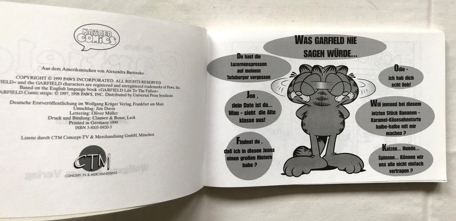 Comics: Garfield riecht den Braten - Sein 26.Buch – Gebraucht aus Schaffhausen von durruti 2