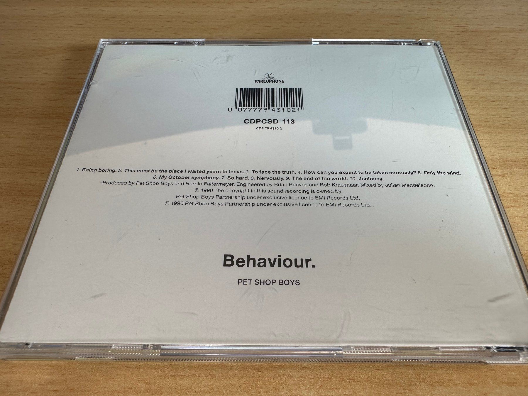 CD: Pet Shop Boys – Behavior – Usato da Rikon im Tösstal venduto da Alpenmutz 1