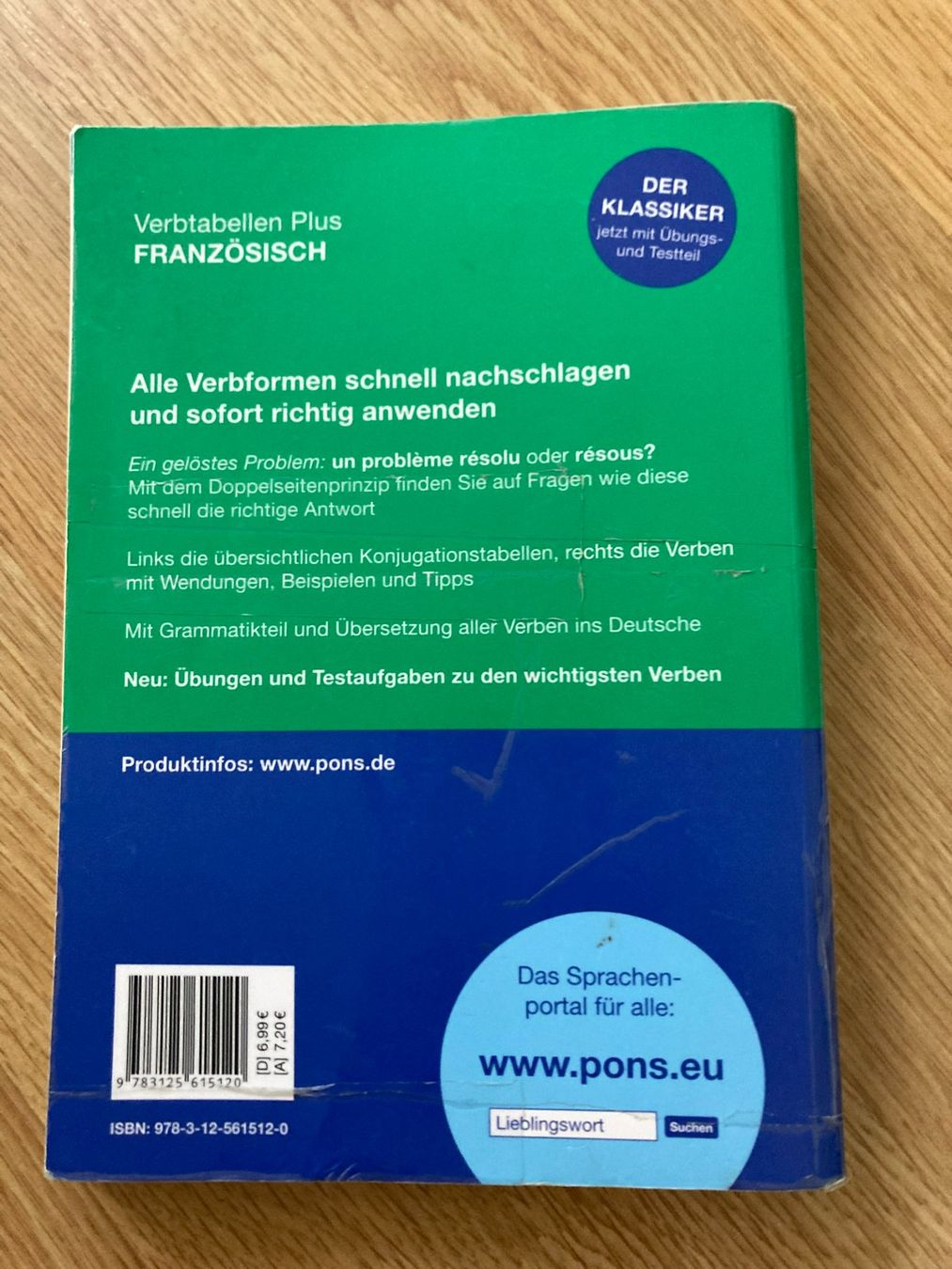 Libri: Verbtabellen französisch – Usato da Niederscherli venduto da ypsilon315 1