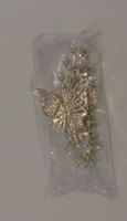 Elegant verzierte Haarspange mit Schmetterling und Blumen