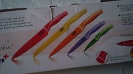 5er  Messerset Cut Star Profil Keramik