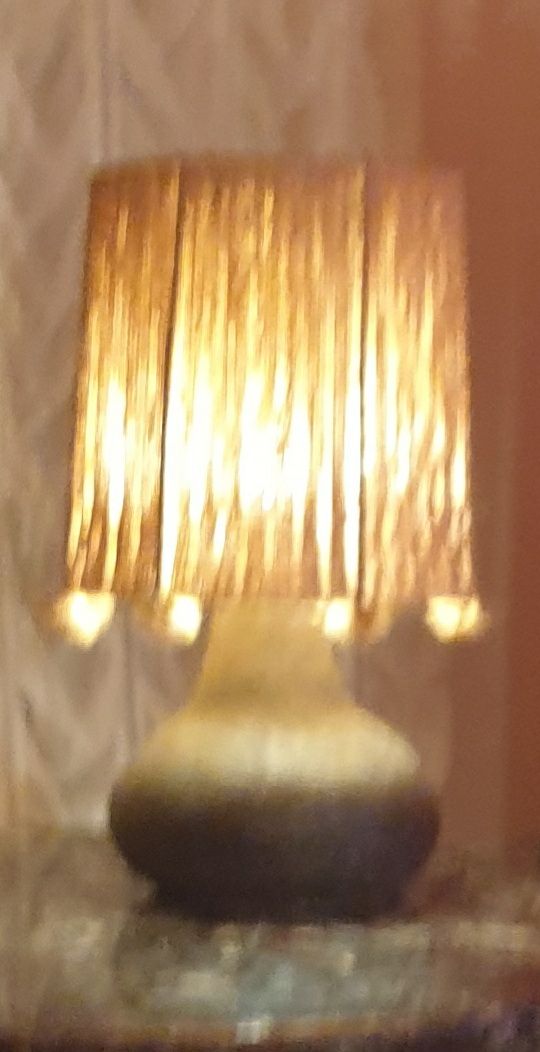 Lampade: Steingut grosse Tischlampe mit Sisal Vintage – Usato da Zürich venduto da bre_22v9 3