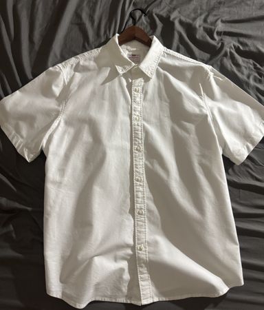 Herrenhemd kurzarm Levi's Grösse L weiss relaxed