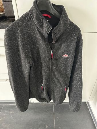 Superdry Fleece Jacke Stubai , Schwarz/Grau, Grösse XL
