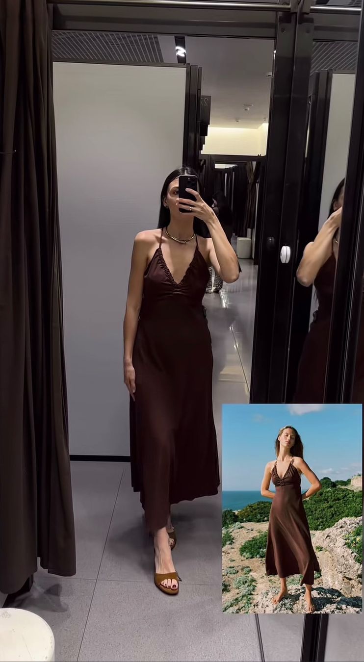 Zara Vestiti: Zara Kleid, Gr. S, Braun – Nuovo e nell'imballaggio originale da Hergiswil NW venduto da kaufe_bei_kaufmann 7