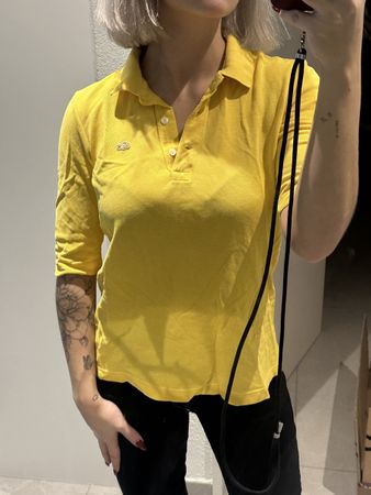 Lacoste Damen Polo Shirt, Gelb, Grösse M