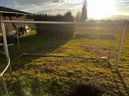 Massives Fussballtor