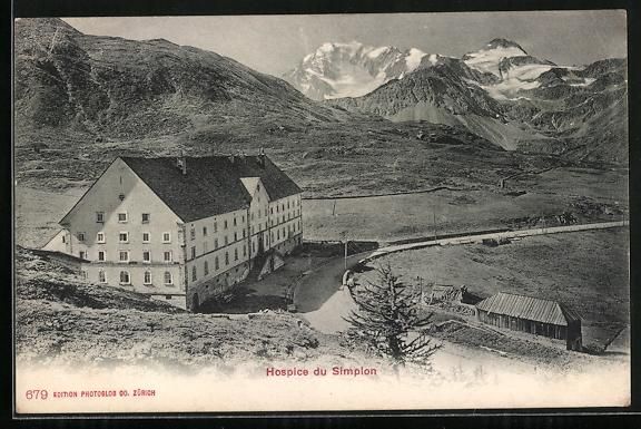 Ansichtskarten: AK Simplon, Hospice, 1907 – Gebraucht aus Berlin von bartko-reher