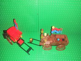 Ensemble de 2 charrettes médiévale Lego