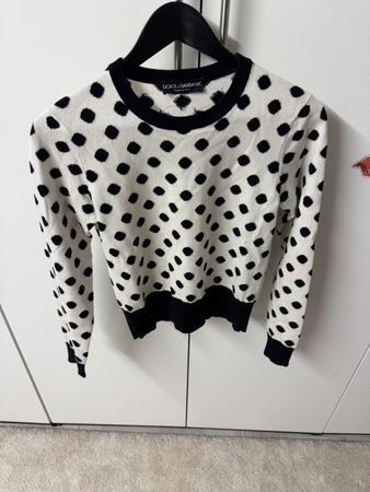 Dolce&Gabbana Cashmere Sweater, Polka Dot, Size 38!