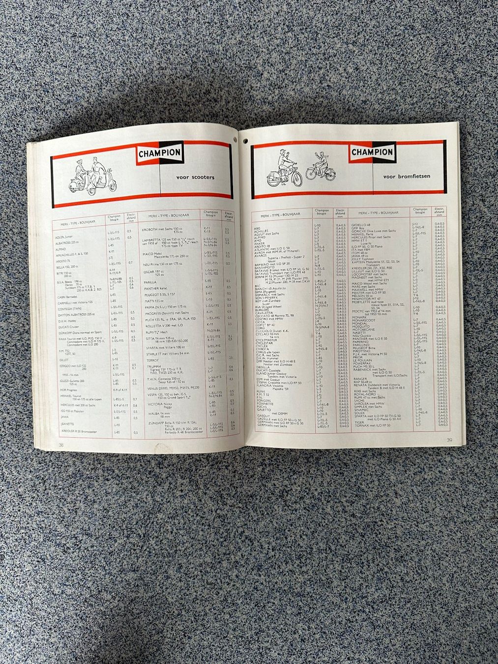 Libri: Katalog  CHAMPION  Zündkerzen  1959 – Usato da Boswil venduto da pavo1 8