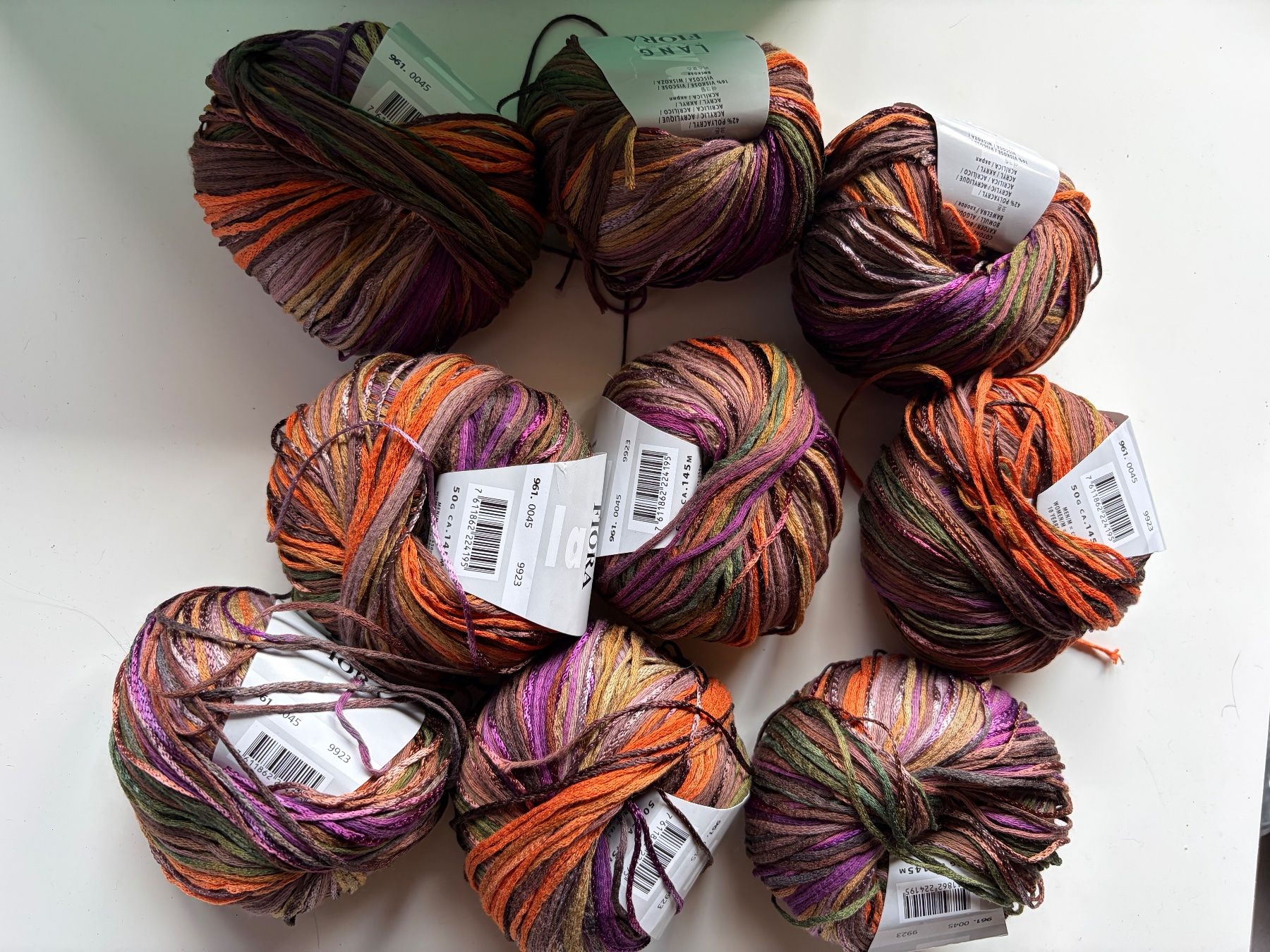 Lang Yarns Lana: 9 Knäuel Fiora Lang Yarns – Usato da Büsserach venduto da bor_s88m 2