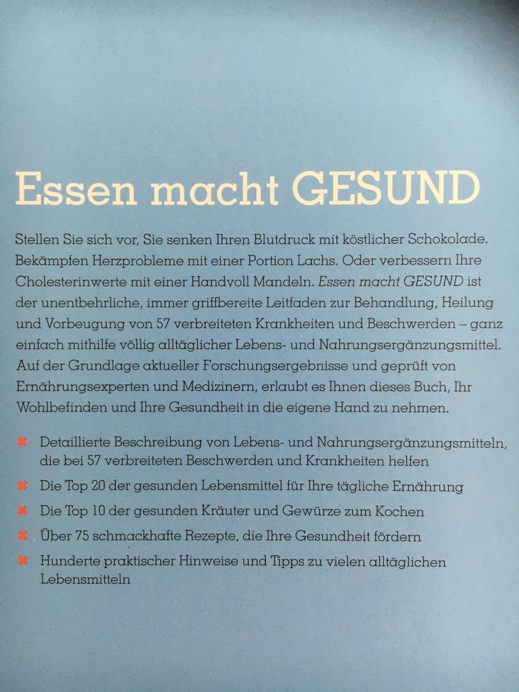 Libri: Buch: Essen macht gesund – Nuovo (secondo la descrizione) da Endingen venduto da Jilly-Lilly 1