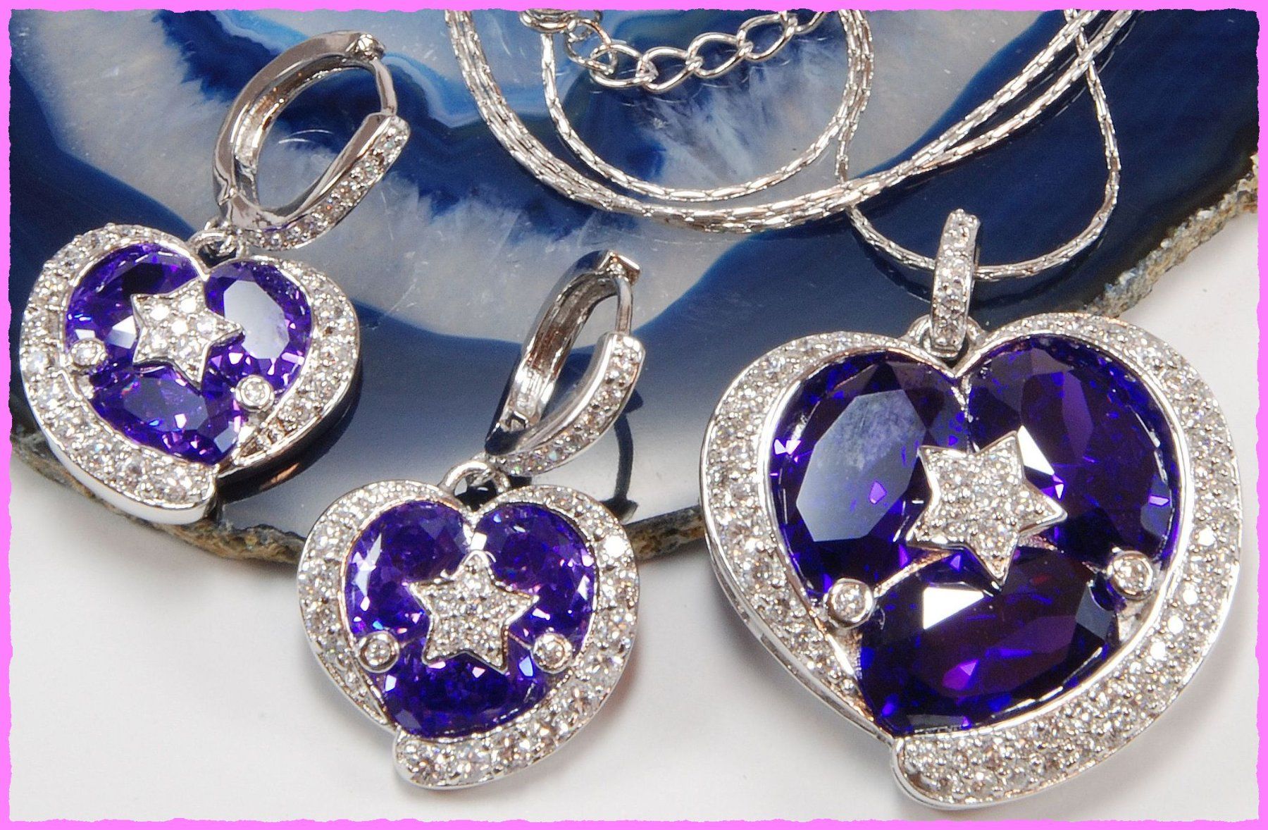 Ketten: Schmuckset Herz, Kette und Ohrringe – Neu und originalverpackt aus Oberglatt ZH von Diamond-Girl 1
