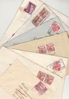 Bahnstempel 40er/50er Jahre 7 Briefe