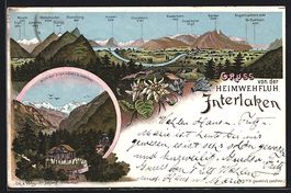 Litho Interlaken, Gasthaus Heimwehfluh m