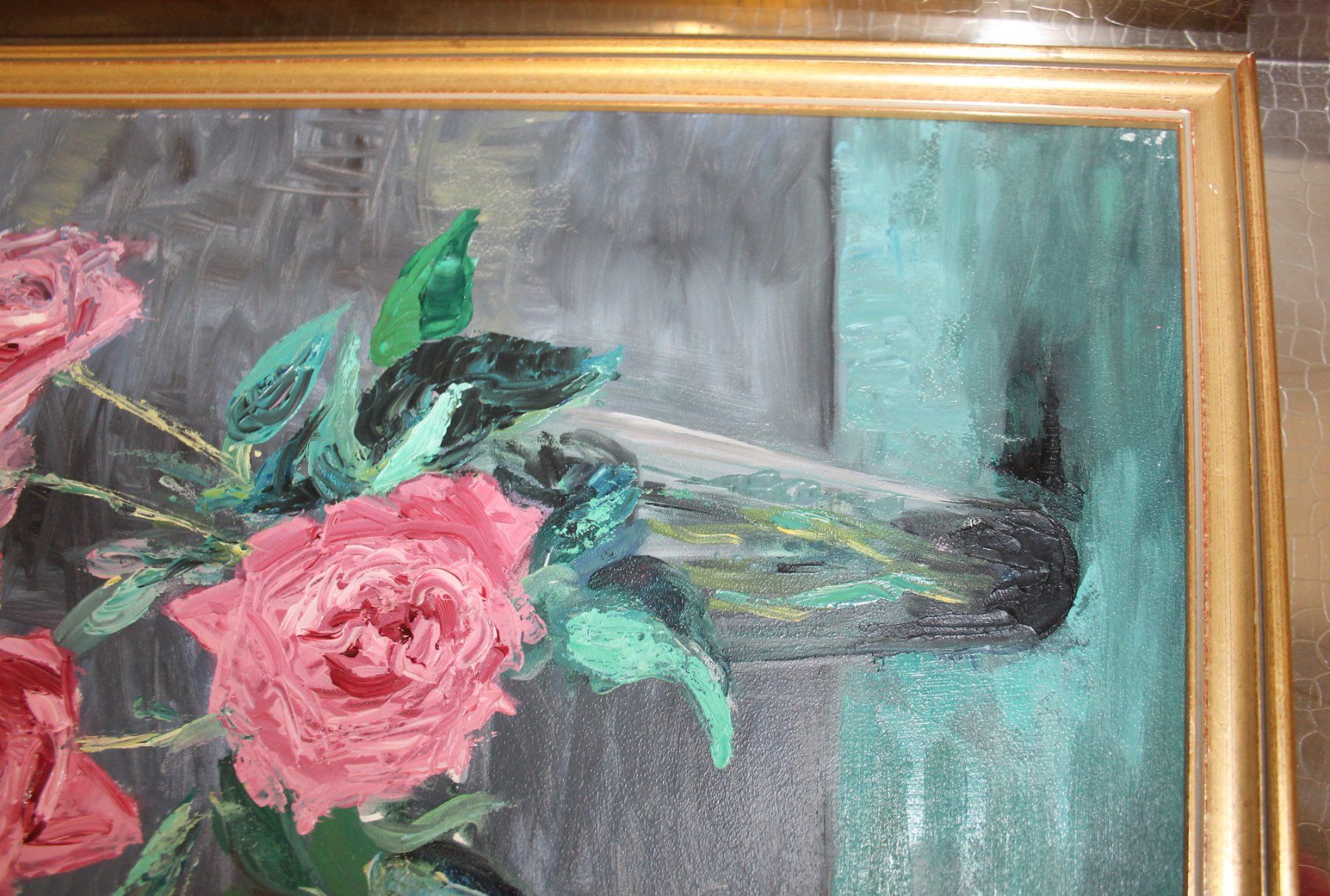 Dipinti: Bild mit Rosen (WS) – Usato da Schaan venduto da antikes_und_kurioses 7