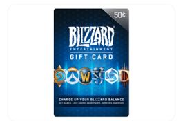 Blizzard Geschenkkarte 50€ WoW Diablo Overwatch