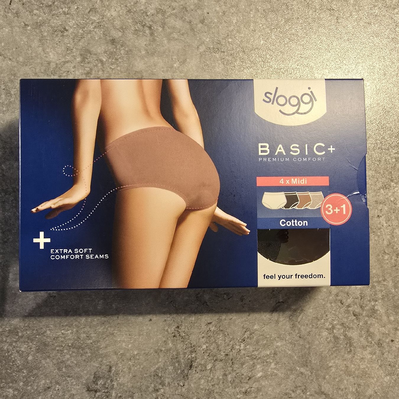 Altra biancheria intima: NEU, Sloggy Basic+, 4'er Pack, midi, cotton, Gr. 38 – Nuovo e nell'imballaggio originale da Boswil venduto da Mistery79090