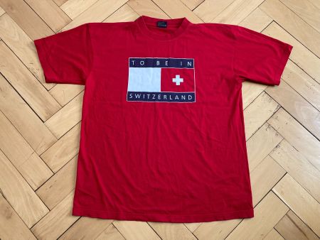 Vintage 90s T-Shirt Switzerland Tommy Hilfiger Sz XL