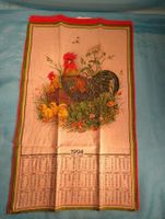 Fisba Stoffkalender 1994  Motiv Gockel