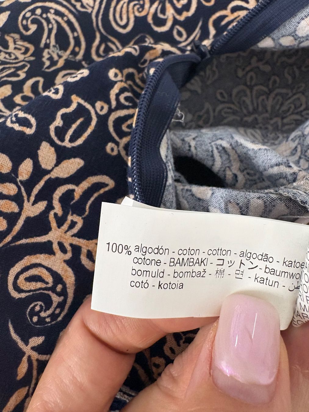 Zara Gonne: Zara Midirock mit Schlitz S gemustert blau creme – Nuovo (secondo la descrizione) da Regensdorf venduto da secondchancefashion 5
