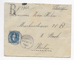 Chargebrief von Frauenfeld nach Berlin 1892👍