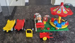 Lego Fabuland Karussell mit 3 Figuren/Vintage