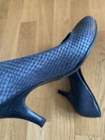 Leather shoes - blue/grey - size 35