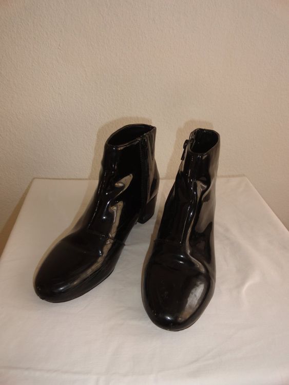 Bottines Vintage Ferdin Des Années 80 – Taille 37.5, Bordeaux, Cuir Et Daim – Neuf Parfait État