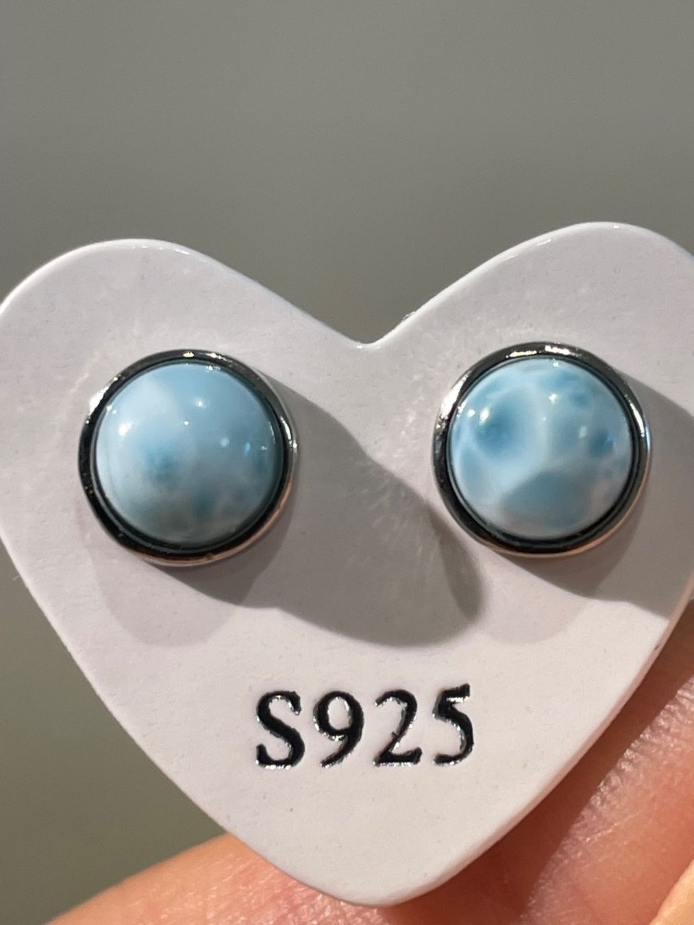 Orecchini pendenti & Orecchini a lobo: S925 Stift, Larimar-Ohrringe, Edelstein-Ohrringe – Nuovo e nell'imballaggio originale da Schiers venduto da sisikristall 2