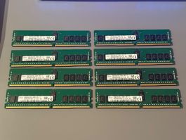 8x16GB 128GB RAM DDR4 2400Mhz REG-ECC Ab 1.-