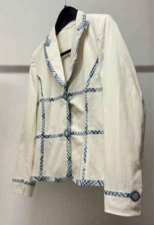 Basler Sommer Blazer & Hose, kariert, Gr. 36