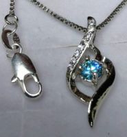 Collier argent avec diamant de moissanite de 0,3 ct certifié